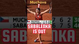 Muchova Ends Sabalenkas French Open Run Books Spot in Final  Sports Studios [upl. by Noid101]