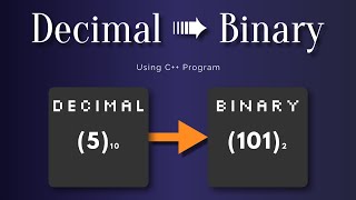 Convert Decimal Number To Binary Number Using C Program [upl. by Rhiamon]