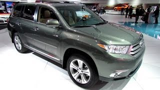 2013 Toyota Highlander Limited  Exterior and Interior Walkaround  2013 Detroit Auto Show [upl. by Charmain]