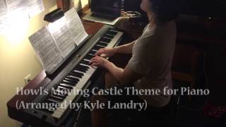 Howls Moving Castle Theme for Piano Kyle Landry Arr [upl. by Juley]