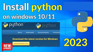 How to Install Python on Windows 10  2023 Update [upl. by Yema]