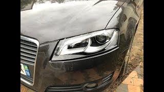 Passage en Phares Look Xenon LED sur AUDI A3 Sportback [upl. by Estas]