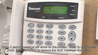 How to reset Texecom Premier alarm after activation [upl. by Aline]