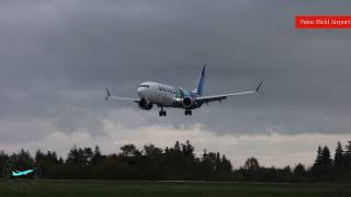 United 737 Max 10 Test Flight Landing At Paine Field [upl. by Yenohtna412]