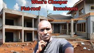 Which roofing is Cheaper Flatroof or Ironsheets Roofings [upl. by Akimak]