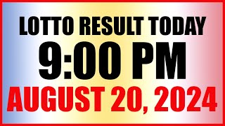 Lotto Result Today 9pm Draw August 20 2024 Swertres Ez2 Pcso [upl. by Ludwig328]