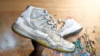 Air Jordan 11 Complete Restoration [upl. by Cirdec638]