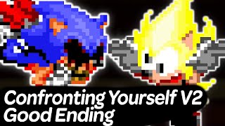 Vs Sonicexe Confronting Yourself V2 with Good Ending and New Content  Friday Night Funkin [upl. by Enirroc]