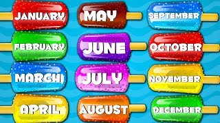 Months Of The Year Songs For Kids And children Preschool Videos For Baby [upl. by Leiva306]