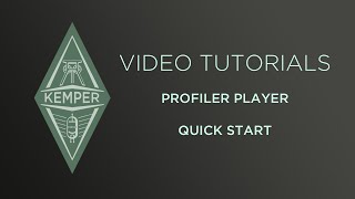 Kemper Profiler Tutorials  PROFILER Player  Quick Start german [upl. by Ethelstan]