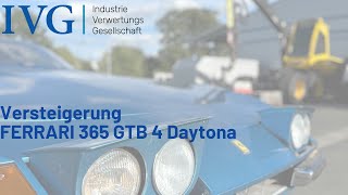 Versteigerung FERRARI 365 GTB 4 Daytona I IVG [upl. by Eninnaej]