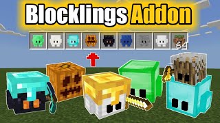 👉 Blocklings Addon Para Minecraft PE Bedrock 116  Ayudantes addon para Minecraft pe 116 [upl. by Assin]