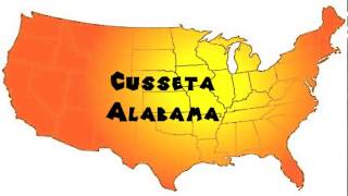 How to Say or Pronounce USA Cities — Cusseta Alabama [upl. by Asiled]