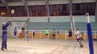 Voleibol Combinación ataque y defensa [upl. by Sleinad608]