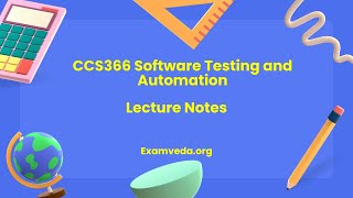 CCS366 Software Testing and Automation Notes PDF Download [upl. by Kempe22]