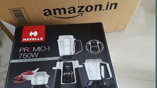 Havells Premio I Premio I 750 Watt Mixer Grinders Black from amazonin unboxing [upl. by Nahtnanhoj]