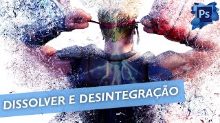 Curso Photoshop  Como fazer o efeito dissolver e desintegração [upl. by Bern59]