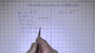 VWO4wisBH53 Variabelen vrijmaken bij wortelformules [upl. by Rose]