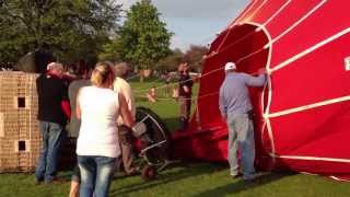 Hot Air Balloon Inflation and Launch  Royal Victoria Park Bath [upl. by Allak]