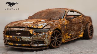 Ford Mustang Restoration  Abandoned Model Car [upl. by Ahsilat472]