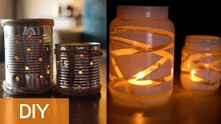 5 IDEE PER CANDELE FAI DA TE FACILI  DIY CANDELE AUTUNNALI [upl. by Orlando]