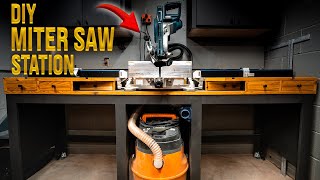 Easy Miter Saw Station Build with Kreg Precision Trak amp Stop System  4K [upl. by Analra812]