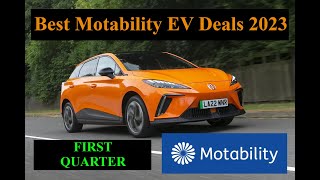 Best Motability EV Deals 2023 1st Quarter [upl. by Anavoig]