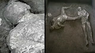 2 Ancient Skeletons Found in Pompeii Ruins [upl. by Assirok654]