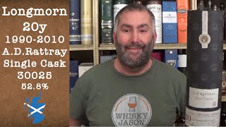 Longmorn aged 20 years 19902010 Cask Collection AD Rattray Single Bourbon Cask 30025 [upl. by Asilef]