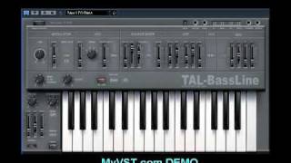 MyVST Demo TALBassLine [upl. by Twyla12]