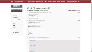 NPTEL Programming in Java Week 2 Assignment answers  July 2024 [upl. by Ivz]