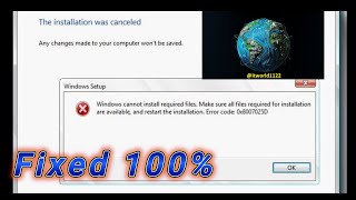 How to Fix Windows Error Code 0x8007025D windows error window10 fixerror fix microsoft win7 [upl. by Soph]