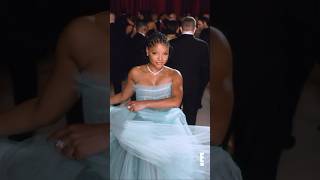 Halle Bailey oscars hallebailey livefrome glambot bts [upl. by Nodle]