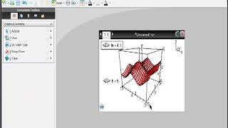 TiNspire CAS CX 3d Animated graphing [upl. by Wadlinger]