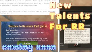 State of Survival Coming soon  TALENTS FOR Reservoir RAID [upl. by Nois]