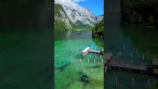 الجبال العازفة ضمن بحيرة الكونيكسي  Lake Königssee in Germany [upl. by Seilenna]