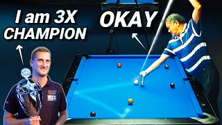 Young Player Thinks He can OUTPLAY the 60Year Old EFREN REYES [upl. by Seve]