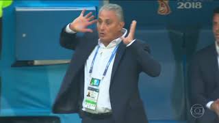 TITE CAINDO NO JOGO BRASIL X COSTA RICA [upl. by Devine]