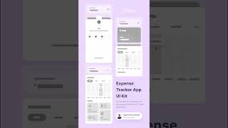 Expense Tracker Ui figma shorts ux ui tutorial designers [upl. by Eiuqram]