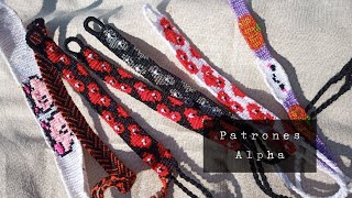 ALPHA PATTERNS bracelet  Como hacer pulseras con patrones alpha tutorial  friendship bracelets [upl. by Nazarius]