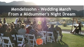 Mendelssohn  Wedding Recessional  Wedding March from a Midsummer Nights Dream  harp [upl. by Nottage]