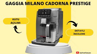 Gaggia Milano Cadorna otomatik kahve makinesi detaylı inceleme videosu [upl. by Rosana]