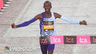 WORLD RECORD 23 year old phenom Kelvin Kiptum makes history at Chicago Marathon  NBC Sports [upl. by Kapoor]