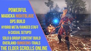 Powerful Magicka Nightblade DPS Build for ESO Gold Road [upl. by Annala]