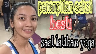 HESTI PURWADINATA BODY COMBAT latihan YOGAA [upl. by Mikkel]