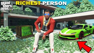 GTA 5  Franklin Become The Richest Person Ever In Gta 5 GTA 5 mods [upl. by Suqram962]