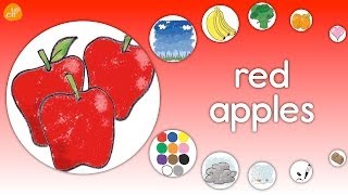 Learn Colors  Fruits  Objects  Kindergarten  ELF Learning [upl. by Ashli610]