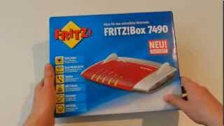 Unboxing AVM FRITZBox 7490 VDSL Router [upl. by Aliuqahs570]