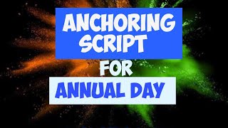 Annual day anchoring script  Annual function anchoring in English [upl. by Chancellor]