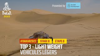 Light Weight Vehicles Top 3 presented by Soudah Development  Stage 8  Dakar2022 [upl. by Suolkcin778]